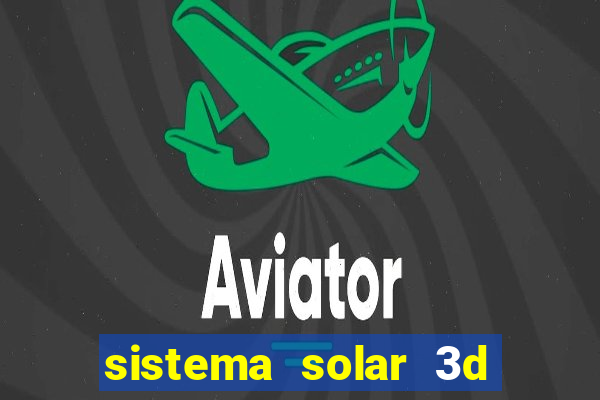 sistema solar 3d em movimento